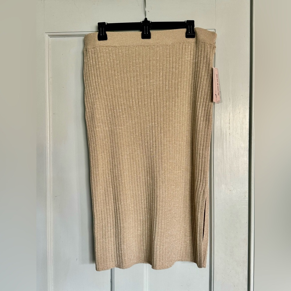 Gold metallic skirt